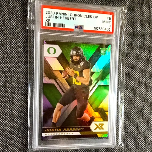 Justin Herbert 2020 Chronicles XR DP Rookie Card Graded PSA 9 Mint (LA C…